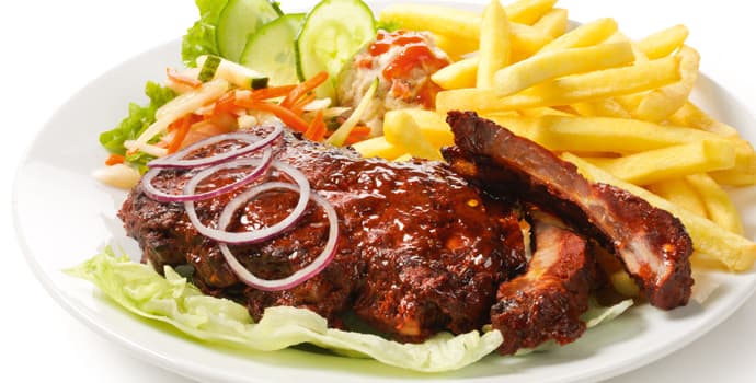 Spareribs menu
