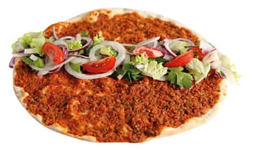 Turkse pizza met sla
